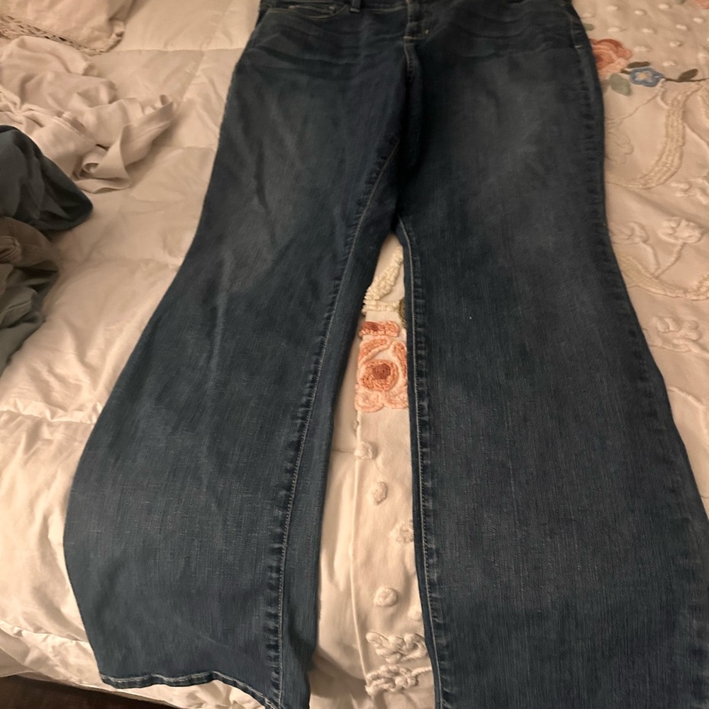 NYDJ Marilyn Straight Jeans - Dark Wash - Picture 3 of 5